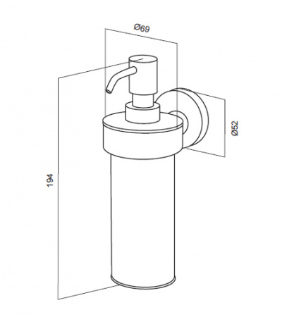 Металлический дозатор для жидкого мыла Am.Pm Bliss A5537064 фото