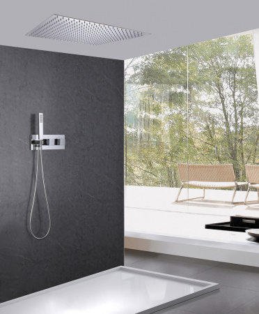 Душевая система скрытого монтажа с термостатом Abber Daheim AF8255 хром фото