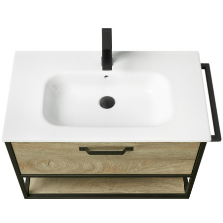 Тумба под раковину Акватон Лофт 80 1A242401LTDU0 дуб эндгрейн фото