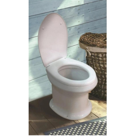 Дачный унитаз Оскольская Керамика 46901100002 с сиденьем фото