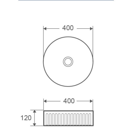 Накладная раковина Grossman GR-3060 40x40  фото