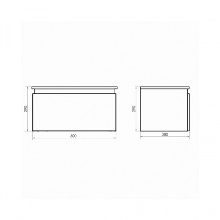 Тумба подвесная Comforty Осло-60 бетон светлый фото