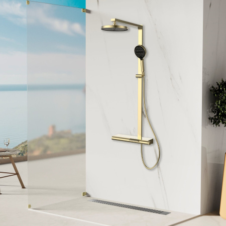 Душевая система Vincea Aspire VSFS-4AS1BG брашированное золото фото