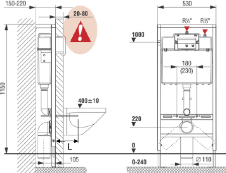 Комплект Roca Mateo 7893100010 подвесной унитаз + инсталляция + кнопка фото