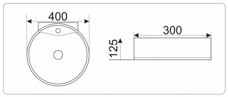 Подвесная раковина GID TR4358 40х30 фото