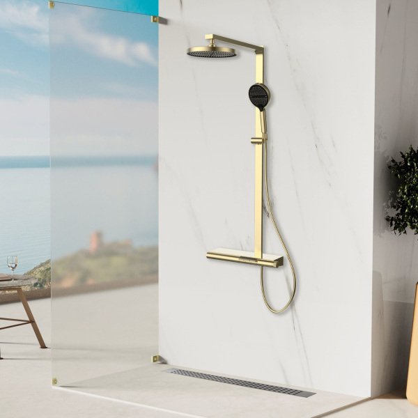 Душевая система Vincea Aspire VSFS-4AS1BG брашированное золото фото