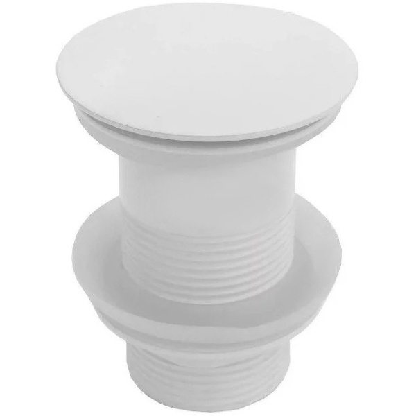 Донный клапан белый матовый CeramaLux RD002MW без перелива фото