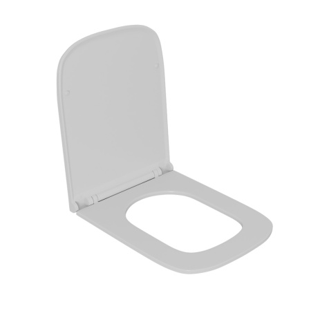 Безободковый подвесной унитаз D&K Quadro DT1516016 с сиденьем S/C фото