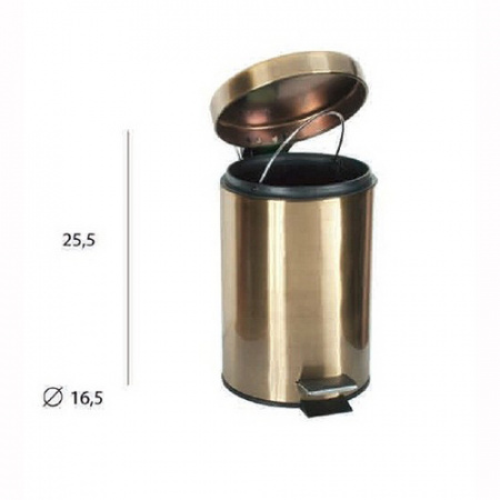 Мусорное ведро для ванной с педалью и крышкой Tiffany World Harmony TWCV010-3brLight фото