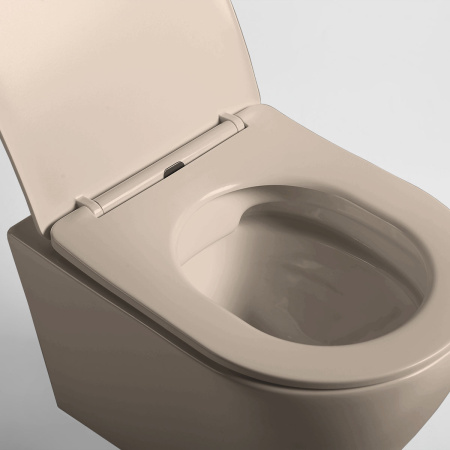 Подвесной унитаз безободковый Vincea Globo VT1-14SMC с сиденьем фото