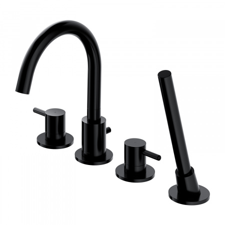 Смеситель на борт ванны Omnires Y Y1232BL черный фото