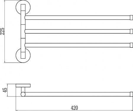 Полотенцедержатель Savol 87 S-008703 фото