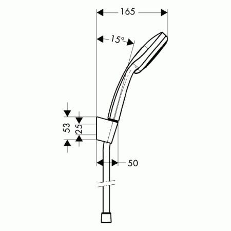 Душевая лейка со шлангом Hansgrohe Croma100 Vario/Porter'S 27594000 фото