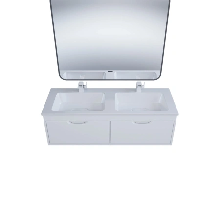 Тумба под двойную раковину Uperwood Modul 120 TModul120W белая фото