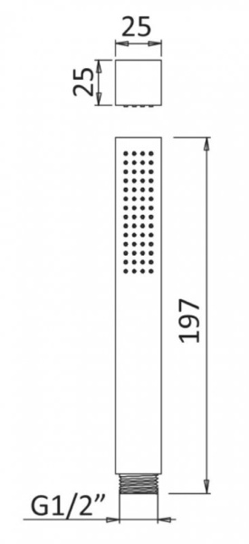 Душевая система (стойка) Cezares Porta PORTA-CD-NOP черная матовая фото