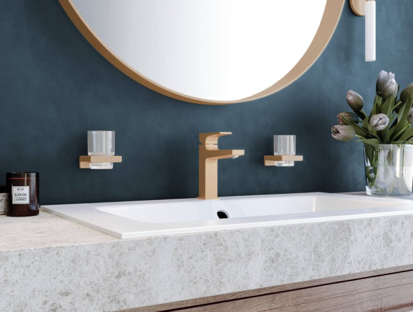 Стакан для зубных щеток Hansgrohe AddStoris 41749140 шлифованная бронза фото