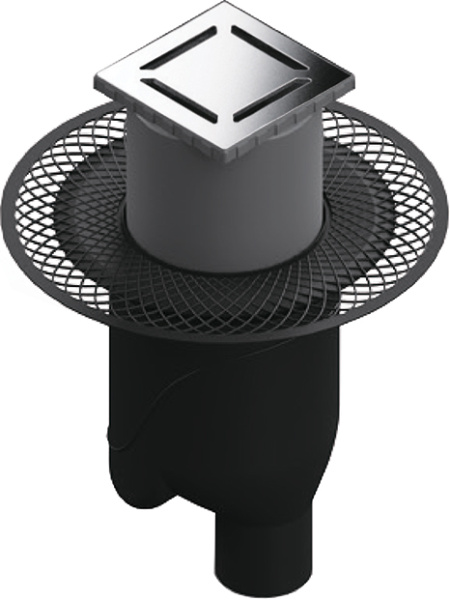 Душевой трап Berges Wasserhaus Platz Norma 090058 10x10 см с вертикальным сифоном фото