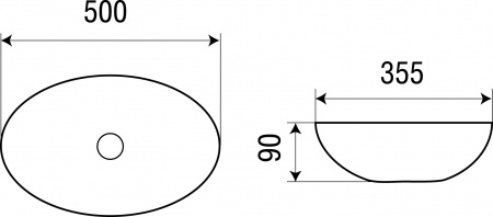 Накладная раковина WeltWasser Elbach ELBACH 10255 50х35,4 фото