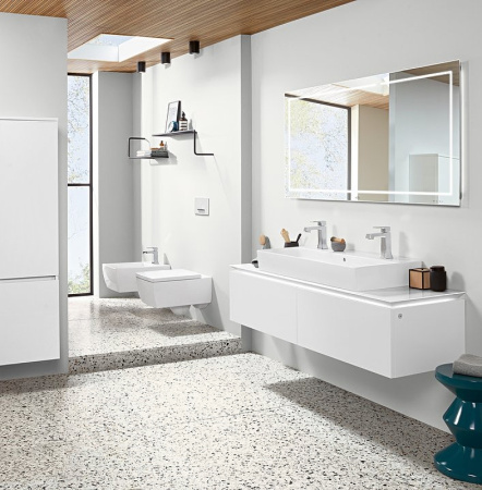 Подвесной унитаз безободковый Villeroy&Boch Memento 2.0 4633R0R1 альпийский белый фото