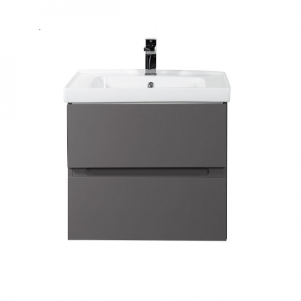 Тумба с раковиной подвесная Art&Max AM-Techno AM-Techno-600-2C-SO-ZB815 60 см Смоки софт фото