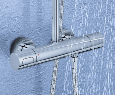 Душевая система (стойка) с термостатом Grohe Rainshower 27966000 фото