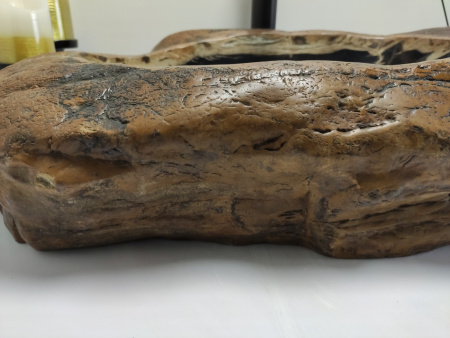 Накладная раковина из окаменелого дерева FSB-0408 (76*41*17) фото