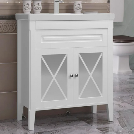 Тумба с раковиной Opadiris Палермо 80 00-00002353 белая фото