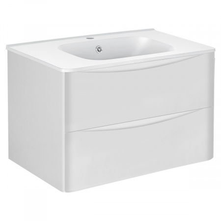 Тумба под раковину Vincea Paola VMC-2P800GW 80 см белая фото