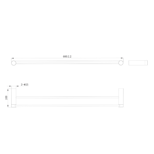 Полотенцедержатель Raiber Premium Graceful RP-80001 хром фото
