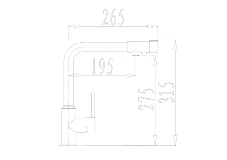 Смеситель для кухни с фильтром для воды Kaiser Teka Gunmetal 13044-15 оружейная сталь фото