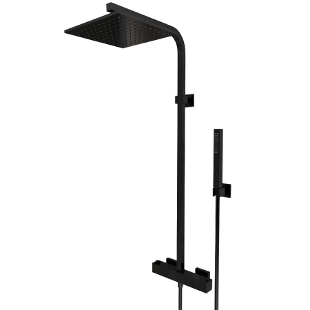 Душевая система Paini Dax-R 84PQ689TH Черная глянцевая фото