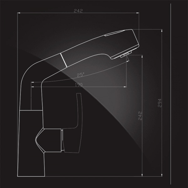 Смеситель для кухни Elghansa Kitchen Color 56A1767-Coffee фото