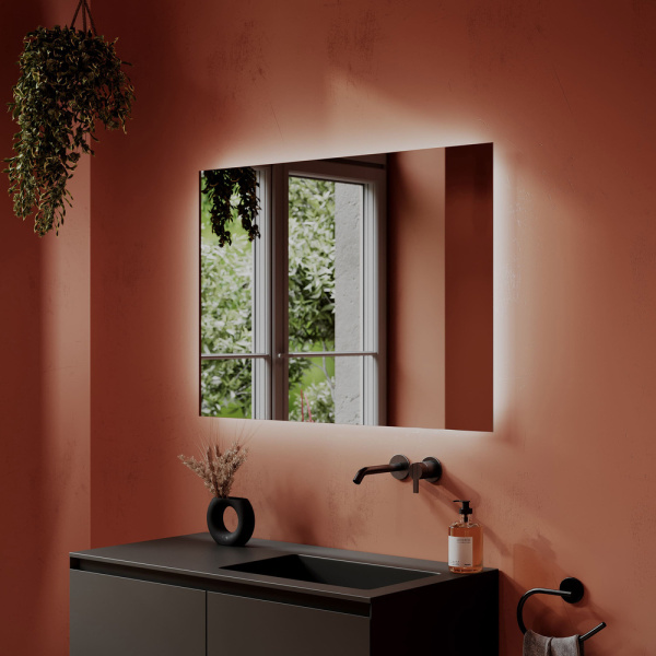 Зеркало с подсветкой Sancos Square SQ1000 100x70 фото