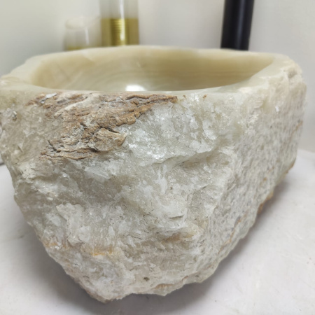 Накладная раковина из оникса Erozy Lampung EO-00504 (33*33*15см) фото