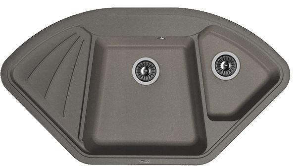 Кухонная мойка КАПРИ Florentina 20.185.J1060 чёрный фото