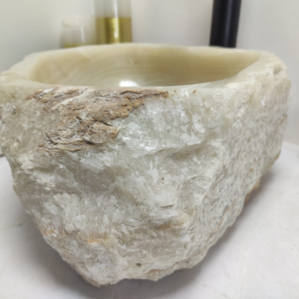 Накладная раковина из оникса Erozy Lampung EO-00504 (33*33*15см) фото