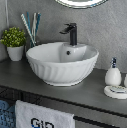Накладная раковина GID 9074 41х41 фото