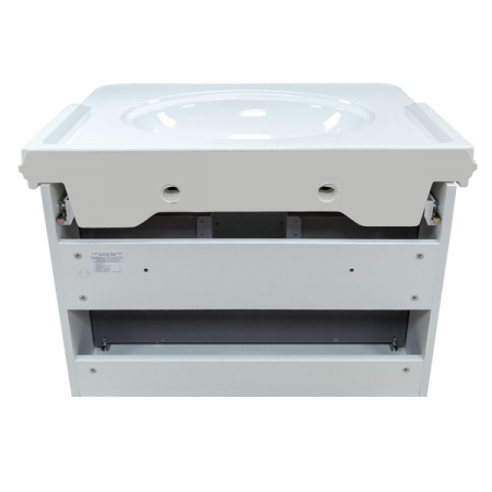 Тумба Comforty Неаполь-80 белый глянец с раковиной 50180 фото