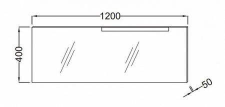 Зеркало Jacob Delafon Stillness EB2008-NF 120 см фото