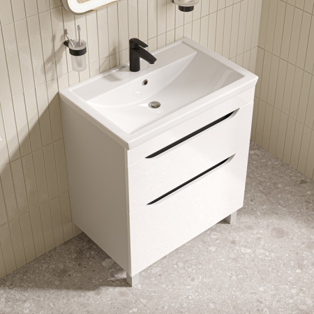 Напольная тумба с раковиной Iddis Ray RAY70WFi95K 80 см фото