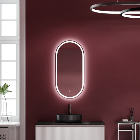 Зеркало с подсветкой Sancos Oval OV45F 45x90 фото