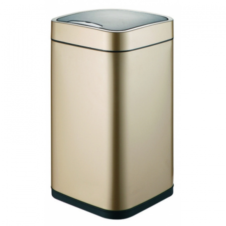 Сенсорное мусорное ведро для ванной WeltWasser WW RONE CG 9L шампань золото фото
