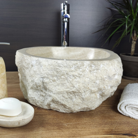 Накладная раковина из оникса Indo Erozy Блитар EO-00079 фото