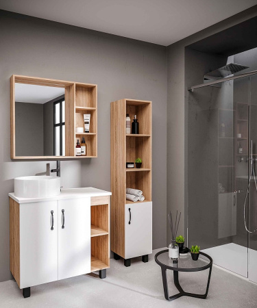 Тумба под раковину Grossman Флай 80 108001 белая фото