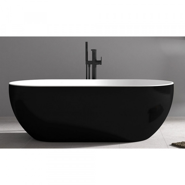 Ванна акриловая Abber AB9241MB 170x80 черная матовая фото