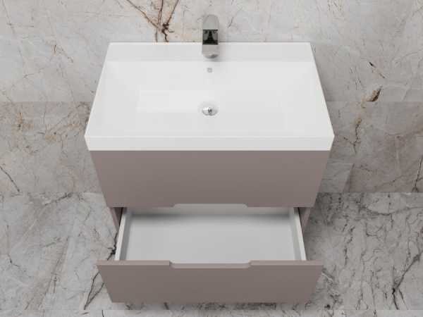 Тумба под раковину Style Line Матис 70 ЛС-00002297 тауп темный фото