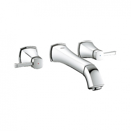 Смеситель для раковины двухвентильный настенный Grohe Grandera 20415000 фото