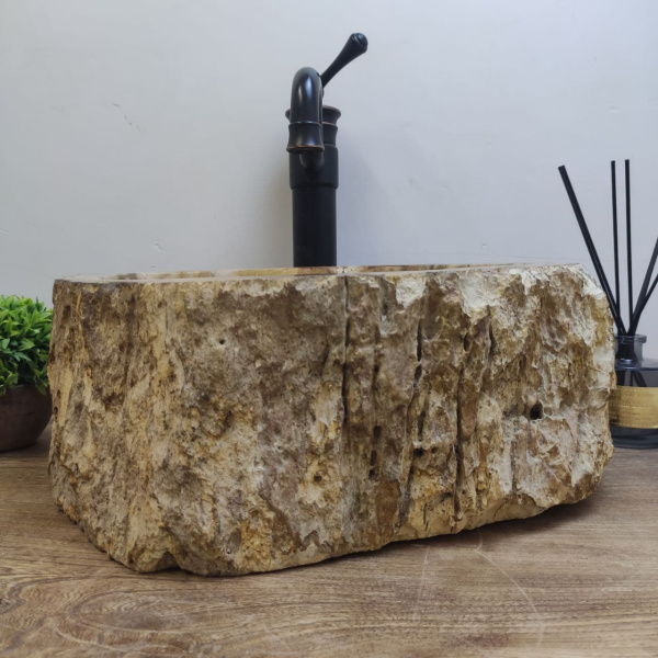 Накладная раковина из окаменелого дерева Fossil Basin OD-01131 (41*35*15) фото