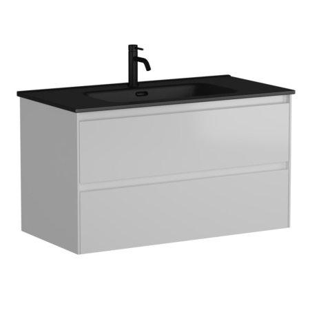 Тумба под раковину Sancos Cento CN90W белый глянец фото