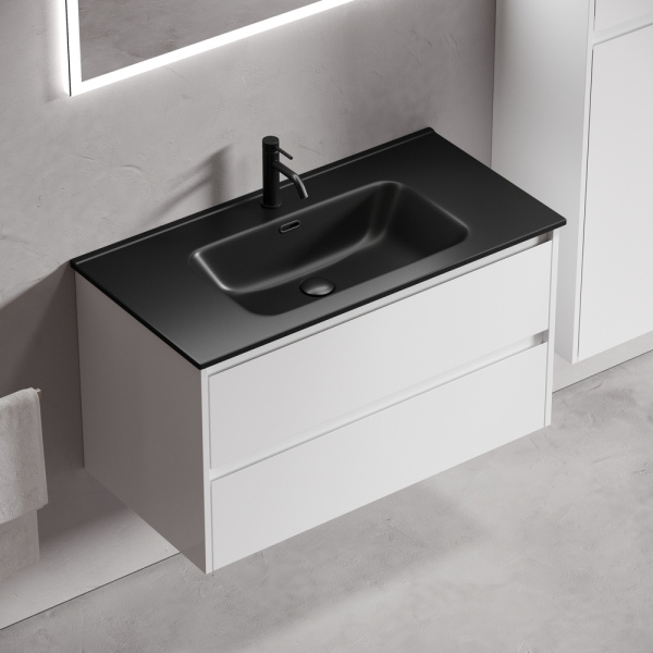 Тумба под раковину Sancos Libra LB90W белая фото